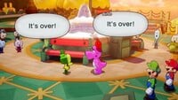 Birdo and the Merrygo Island resident ending their relationship during the A Vision in Pink side quest in Mario & Luigi: Brothership.