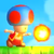 Squared screenshot of Fire Blue Toad from New Super Mario Bros. U Deluxe.