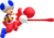 Blue Toad on Red Yoshi artwork