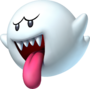 Artwork of Boo from New Super Mario Bros. Wii (later reused for Mario Kart 8 Deluxe and Super Mario Party)