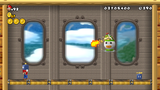 The battle against Bowser Jr. in World 4-Airship