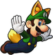 Sprite of Fox Luigi, from Puzzle & Dragons: Super Mario Bros. Edition.