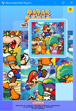 Paper Mario: The Thousand Year Door flash game screenshot