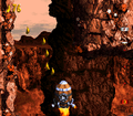 The Rocket Barrel ascends during the second half of the level