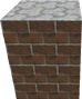 Model of a brick pillar from Super Mario 64.