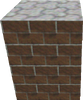 Model of a brick pillar from Super Mario 64.