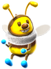 Artwork of a Honeybee from Super Mario Galaxy.