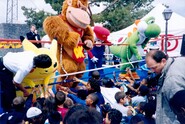 Pikachu, Donkey Kong, Mario, and Yoshi in Slamfest '99.