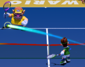 A slice from Mario Tennis Aces