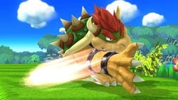 Bowser's Flying Slam (before Bowser grabs someone) in Super Smash Bros. for Wii U