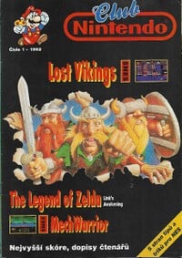 Cover of issue 1/1993 of the Czech Club Nintendo magazine