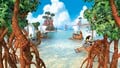Background of the box art