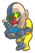 Artwork of Dr. Crygor using a controller, from WarioWare: Twisted.