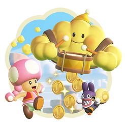 Super Mario Bros. Wonder – Nintendo Switch 2 Edition + Meetup in Bellabel Park 'Fast Cash: Tip-Tap's Coin Spree' Icon