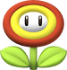 A Fire Flower from Mario Kart 7.