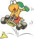 Artwork of Koopa Troopa for Super Mario Kart
