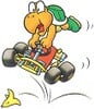 Artwork of Koopa Troopa for Super Mario Kart