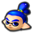 Male Inkling's head icon in Mario Kart 8 Deluxe.