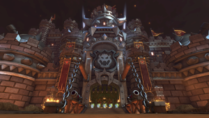 Bowser's Castle in Mario Kart 8