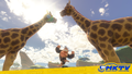 A photo taken in Free Roam with the Mario Kart TV logo
