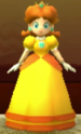 Princess Daisy as viewed in the Character Museum from Mario Party: Star Rush