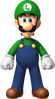 Artwork of Luigi from New Super Mario Bros. Wii.