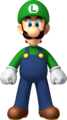 Artwork of Luigi from New Super Mario Bros. Wii.