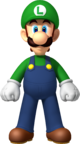Artwork of Luigi from New Super Mario Bros. Wii.