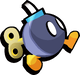 Bob-omb item sticker for the Mario Strikers: Battle League trophy in the Trophy Creator application