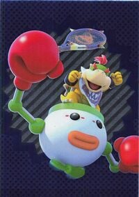 Bowser Jr. sport card from the Super Mario Trading Card Collection