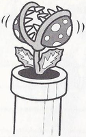 A Piranha Plant from Super Mario Land.