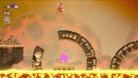 The first 10-flower coin in the level Dragon Boneyard in Super Mario Bros. Wonder