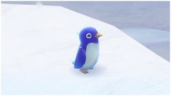 A penguin in Snow Kingdom
