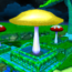 Screenshot of a mushroom from Super Mario Sunshine.
