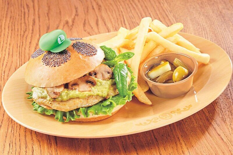 File:SNW Kinopio Cafe Luigi Green Curry Chicken Sandwich.jpg
