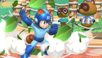 Mega Man's Classic Mode victory photo in Super Smash Bros. Ultimate