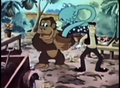 Donkey Kong and Herman in "Greenhouse Gorilla"