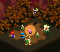 Geno using the Star Egg in Super Mario RPG: Legend of the Seven Stars
