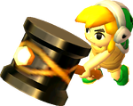 Model of Link in Hammerwear from The Legend of Zelda: Tri Force Heroes. This outfit is based on the Hammer Bro.