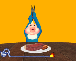 Stick a Fork in It in WarioWare: Smooth Moves.