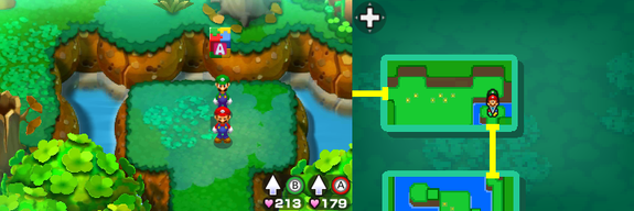 Block 30 in Dimble Wood of Mario & Luigi: Bowser's Inside Story + Bowser Jr.'s Journey.