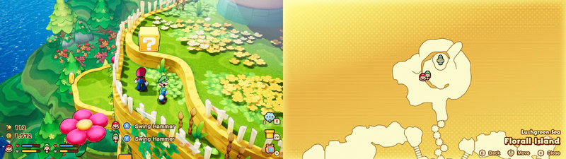 13th ? block in Florall Island from Mario & Luigi: Brothership