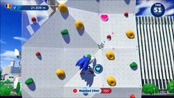 The Sport Climbing Event from Mario and Sonic at the Olympic Games Tokyo 2020