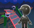 The course icon of the Reverse/Trick variant with the Black Mii Racing Suit