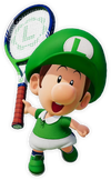 Artwork of Baby Luigi from Mario Tennis Fever