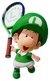 Artwork of Baby Luigi from Mario Tennis Fever