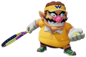 Artwork of Wario from Mario Tennis Fever