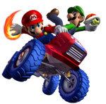 Mario Kart: Double Dash!! Artwork: Mario & Luigi