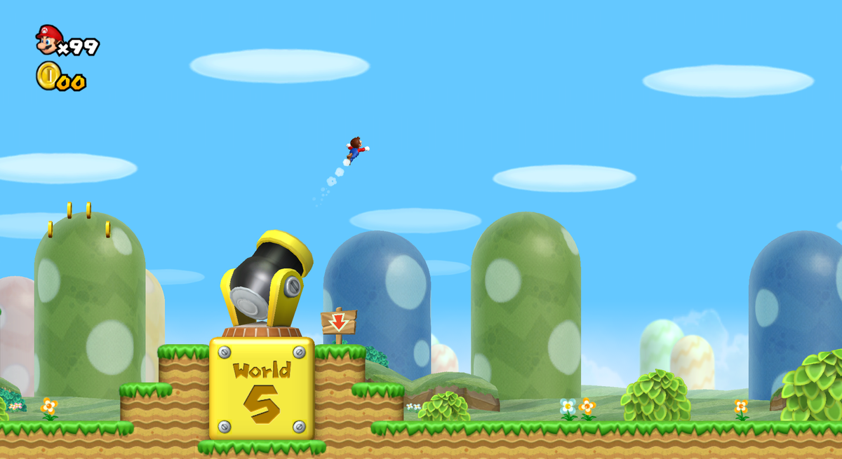 File:NSMBW World 1-Cannon Screenshot.png - Super Mario Wiki, the Mario ...