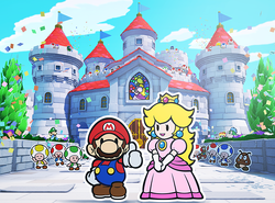 An image from the credits of Paper Mario: The Origami King